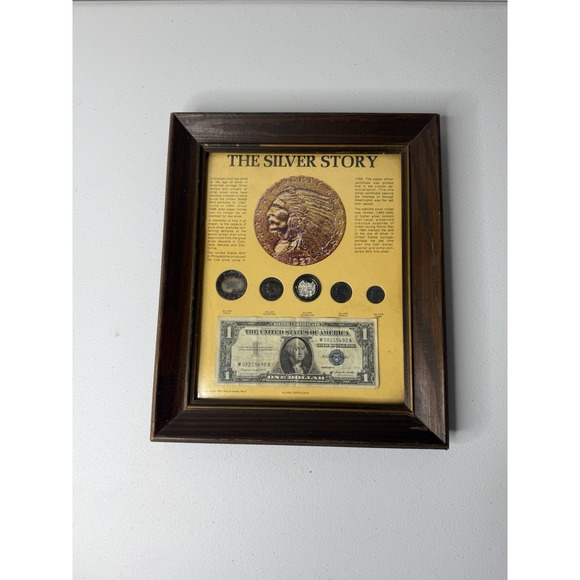Other - The Silver Story- Silver Certificate Half Dollar Quarter Dime Nickel & Granules